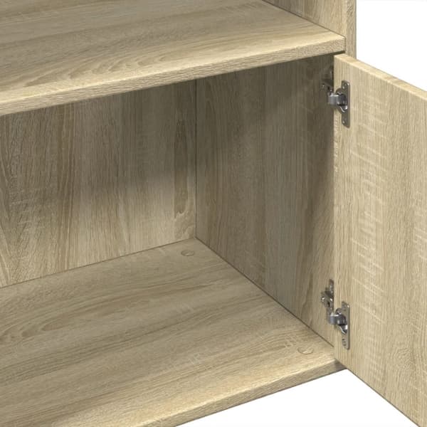 bogreol 100x36x189 cm konstrueret træ sonoma-eg