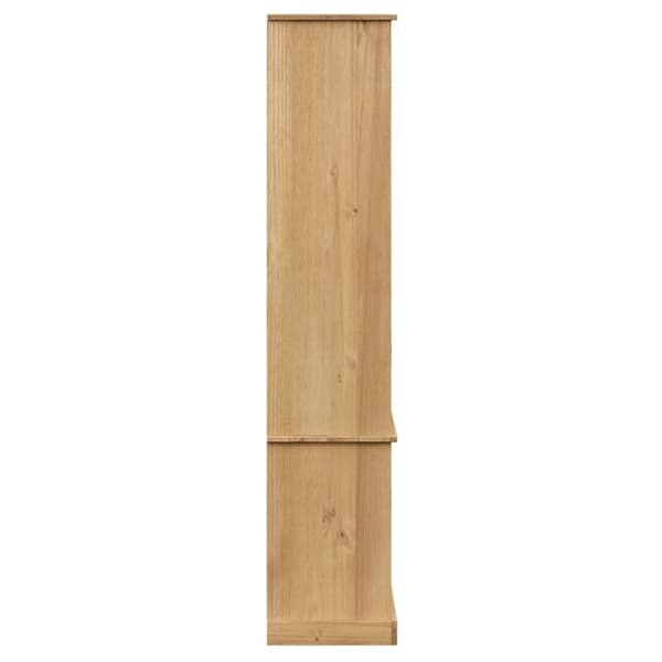 glasskab VIGO 85x35x170 cm massivt fyrretræ