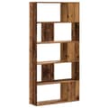 Miniatyrbillede 5 af 9: bogreol 80,5x23,5x162,5 cm 5 hylder konstrueret træ gammelt træ