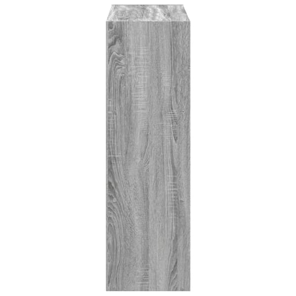 bogreol 102x32x102 cm konstrueret træ grå sonoma-eg