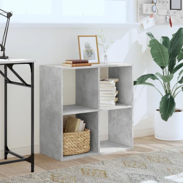 skab 68,5x32x68,5 cm konstrueret træ betongrå