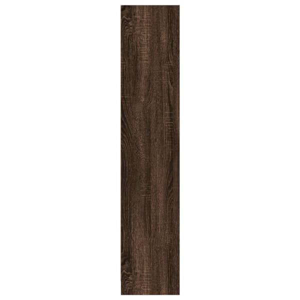 bogreol 57x28,5x141 cm konstrueret træ brun egetræsfarve