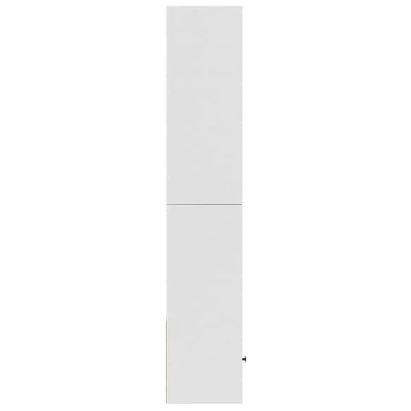 bogreol 40x36x189 cm konstrueret træ hvid