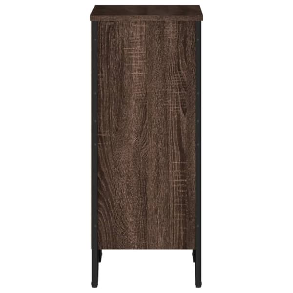 bogreol 50x31x74,5 cm konstrueret træ brun egetræsfarve