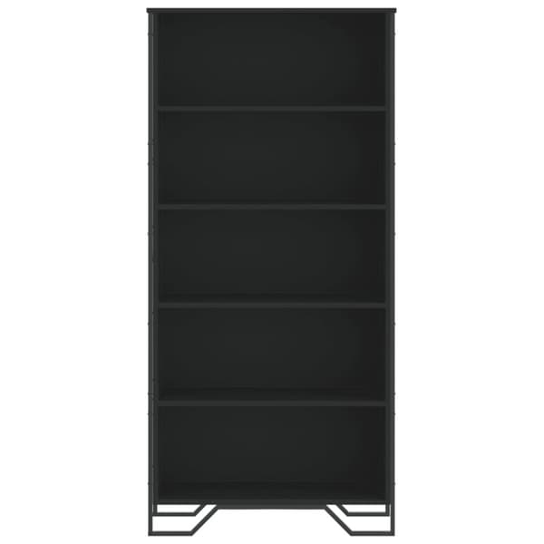Kirjahylly musta 80x31x169 cm lastulevy