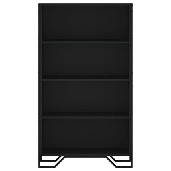 bogreol 80x31x137,5 cm konstrueret træ sort