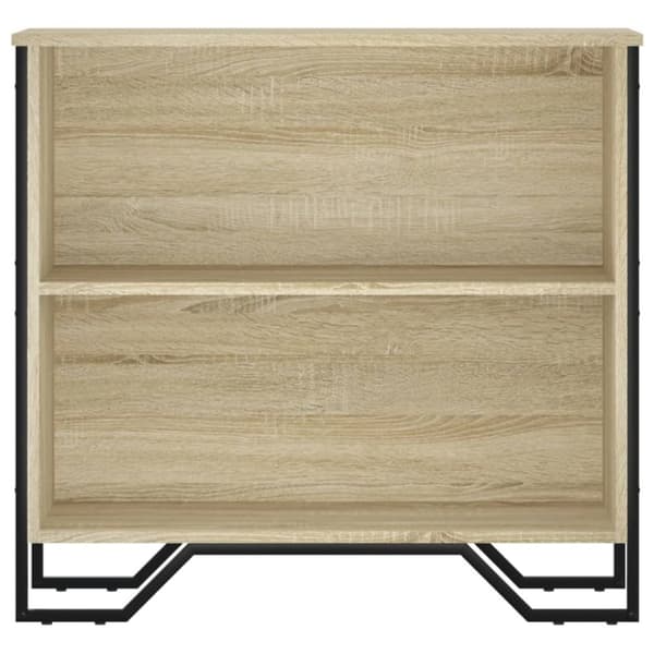 bogreol 80x31x74,5 cm konstrueret træ sonoma-eg