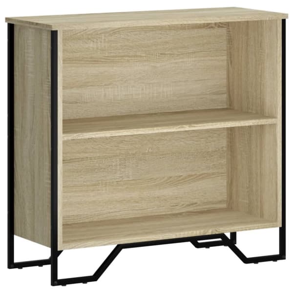bogreol 80x31x74,5 cm konstrueret træ sonoma-eg