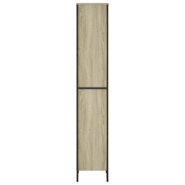 bogreol 50x31x169 cm konstrueret træ sonoma-eg