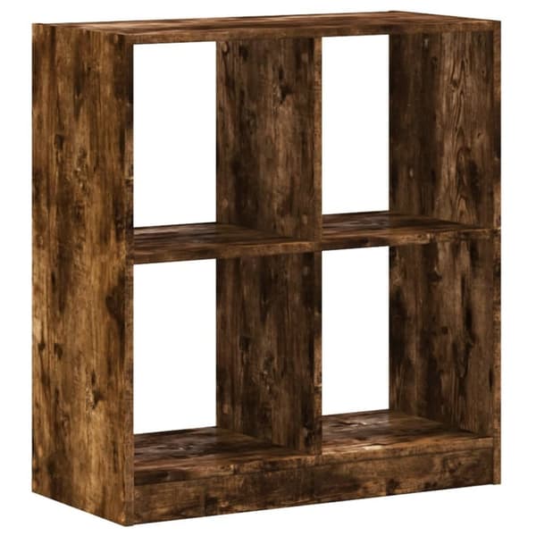skab 68,5x32x75 cm konstrueret træ røget egetræ