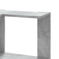 Miniatyrbillede 7 af 10: bogreol til hjørne 50x50x102cm 3hylder konstrueret træ betongrå
