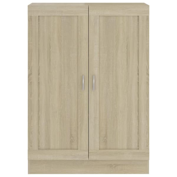 bogskab 82,5x30,5x115 cm konstrueret træ sonoma-eg