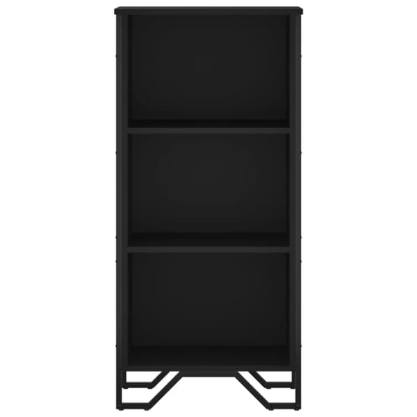 Kirjahylly musta 50x31x106 cm tekninen puu