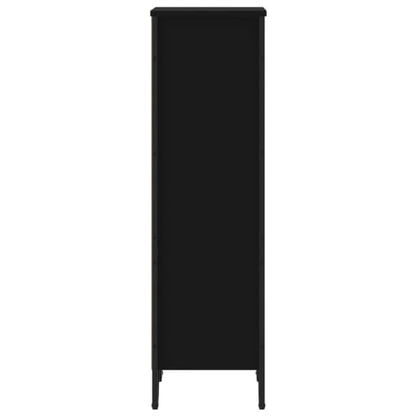Kirjahylly musta 50x31x106 cm tekninen puu