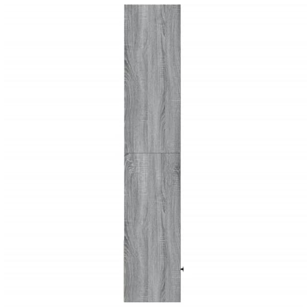 Kirjahylly harmaa Sonoma 40x36x189 cm tekninen puu