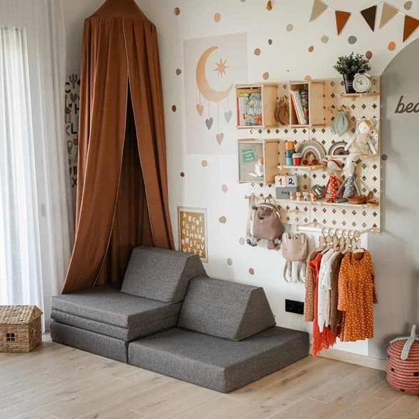 Lelujen Säilytys Pegboard - Minimalistinen Lasten Säilytys - Pegboard Järjestelijä Lapsille - Luonnonpuinen Pegboard - Puinen Seinäjärjestelijä