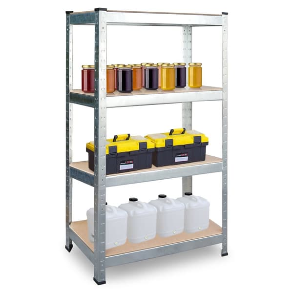 Metal lagerhylde sæt af 2 stk 180 x 90 x 40 cm Plonos PL-702
