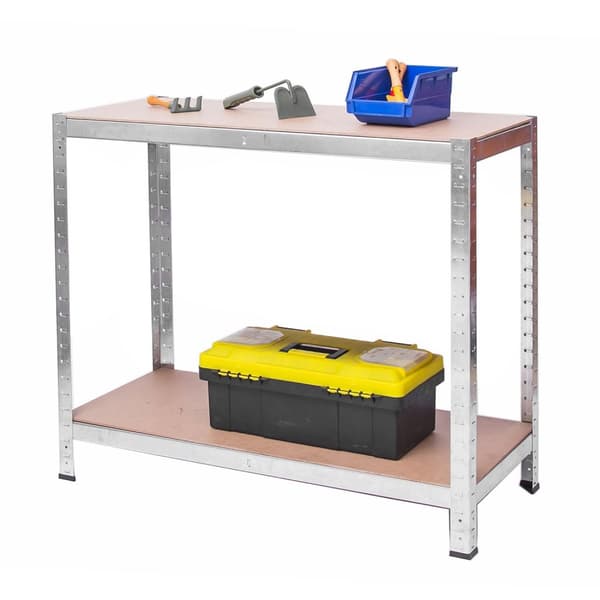 Metal lagerhylde sæt af 2 stk 180 x 90 x 40 cm Plonos PL-702