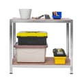 Miniatyrbillede 7 af 11: Metal lagerhylde sæt af 2 stk 180 x 90 x 40 cm Plonos PL-702