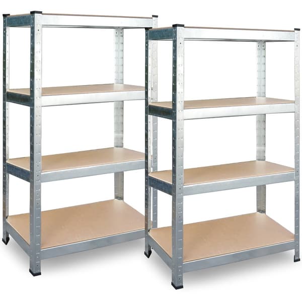 Metal lagerhylde sæt af 2 stk 174 x 80 x 40 cm Plonos PL-701
