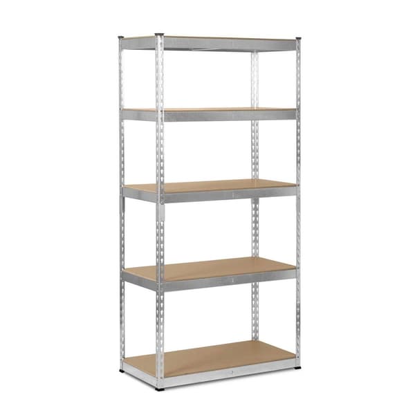 Metallinen varastohylly 183 x 90 x 45 cm Humberg HR-700 hopea