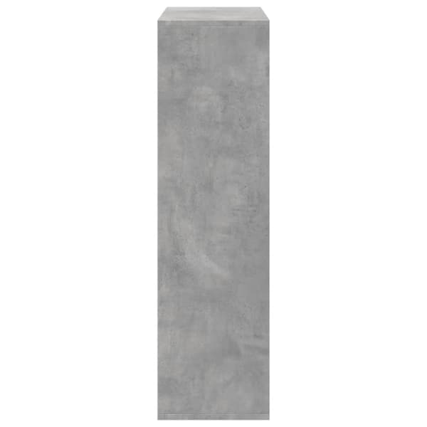 Huoneenjakaja/kirjahylly harmaa 69,5x29x103,5 cm tekninen puu