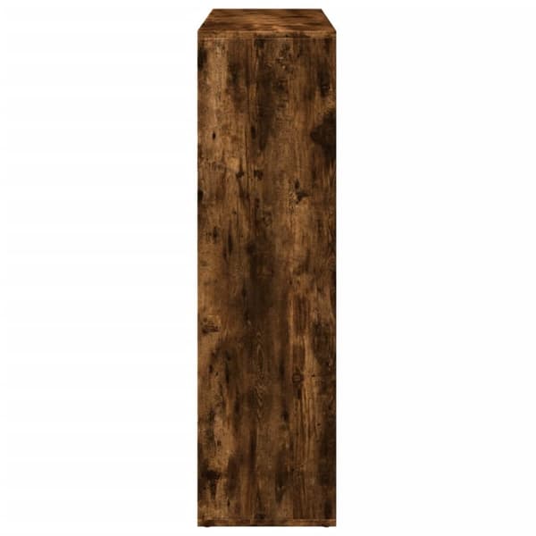 bogreol/rumdeler 102x29x103,5 cm konstrueret træ røget eg