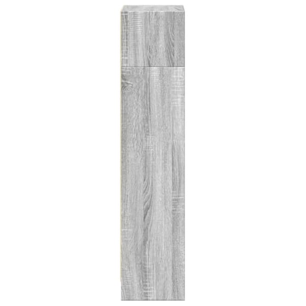 bogreol 40x24x109 cm konstrueret træ grå sonoma-eg
