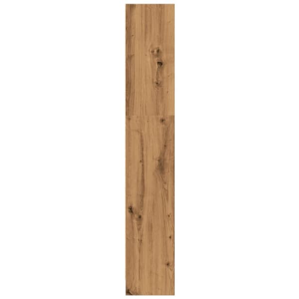 bogreol 40x24x143 cm konstrueret træ egetræsfarve