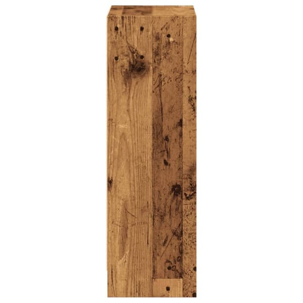 bogreol 40x24x76 cm konstrueret træ antikt træ