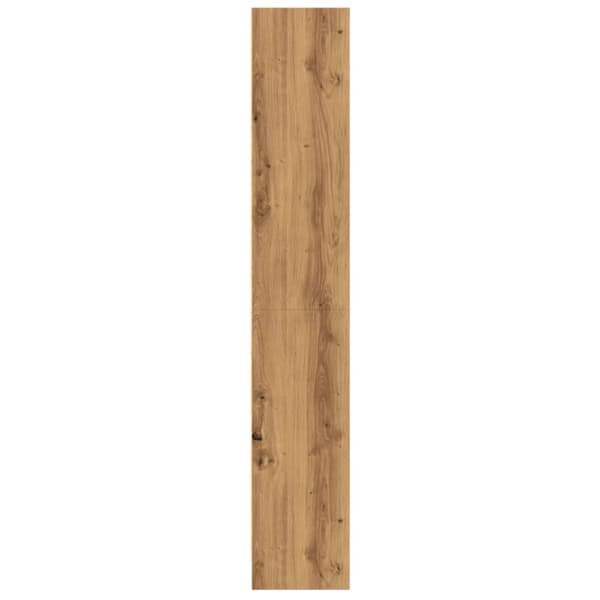 bogreol 60x24x143 cm konstrueret træ egetræsfarve