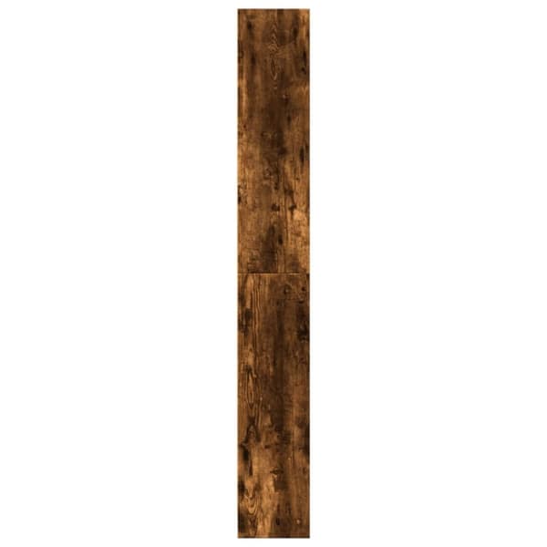 bogreol 80x24x176 cm konstrueret træ røget egetræsfarve