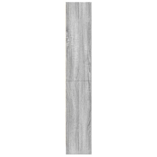 bogreol 60x24x143 cm konstrueret træ grå sonoma-eg