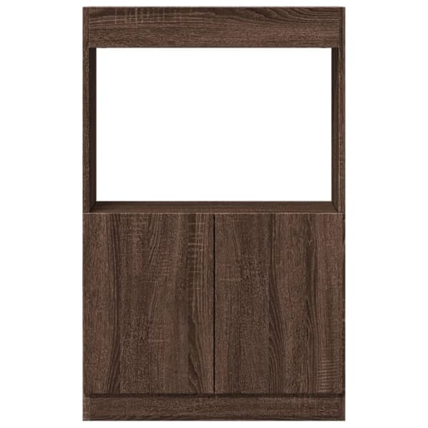 skab 63x33x100 cm konstrueret træ brun egetræsfarve