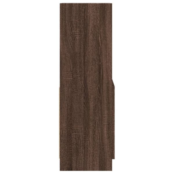 skab 63x33x100 cm konstrueret træ brun egetræsfarve