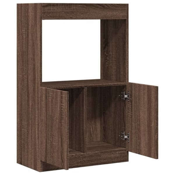 skab 63x33x100 cm konstrueret træ brun egetræsfarve