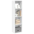 Miniatyrbillede 1 af 10: bogreol 40x30x152 cm konstrueret træ hvid