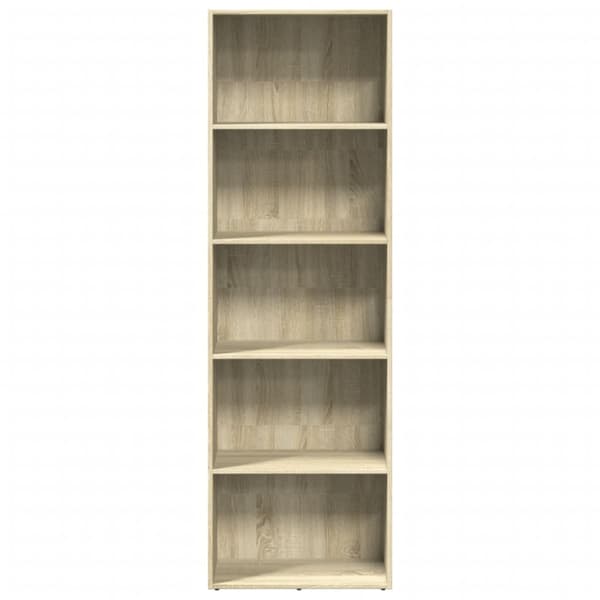bogreol 60x30x189 cm konstrueret træ sonoma-eg