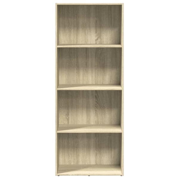 bogreol 60x30x152 cm konstrueret træ sonoma-eg