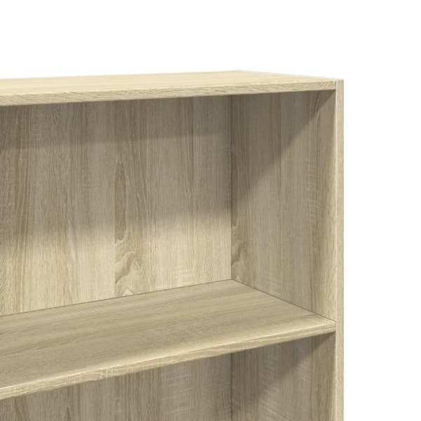 bogreol 60x30x152 cm konstrueret træ sonoma-eg