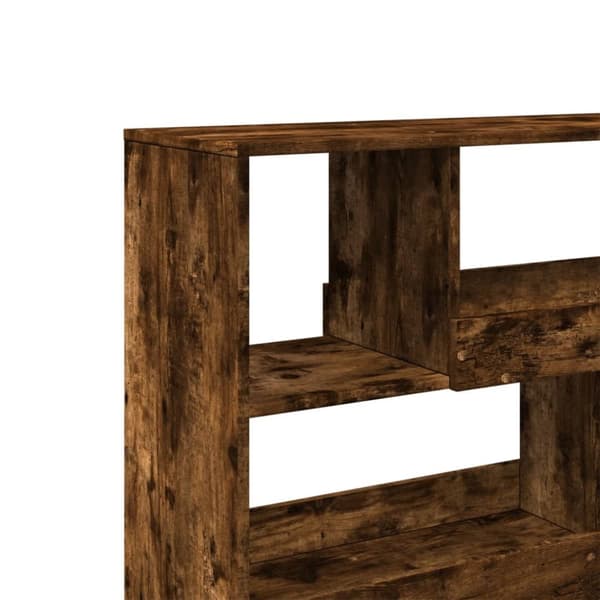 bogreol/rumdeler 100x33x94,5 cm røget egetræsfarve