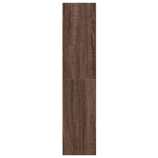 bogreol 60x24x109 cm konstrueret træ brun egetræsfarve