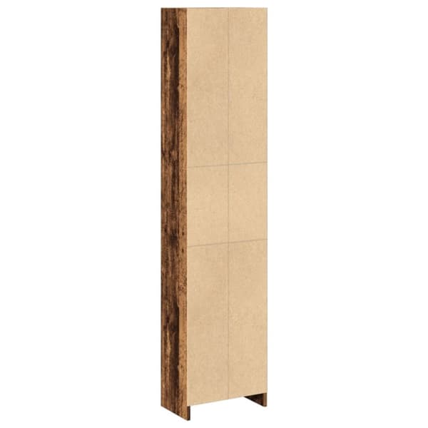 bogreol 40x24x176 cm konstrueret træ antikt træ