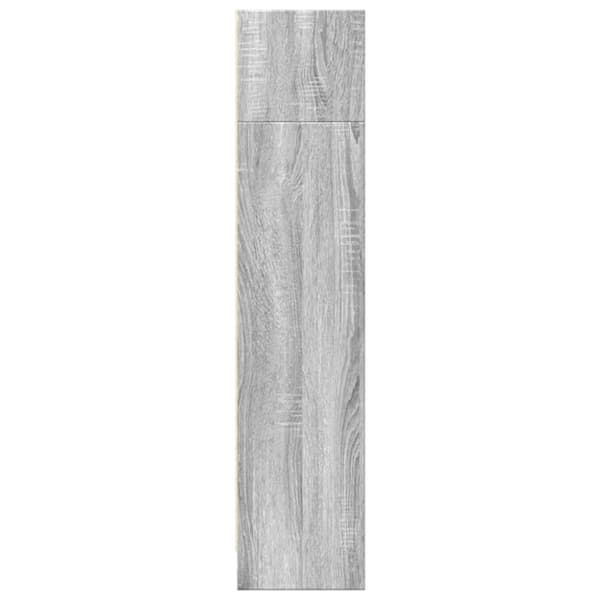 Kirjahylly harmaa Sonoma 80x24x109 cm tekninen puu