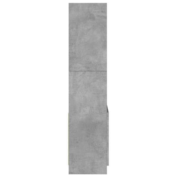 højskab 63x33x140 cm konstrueret træ betongrå