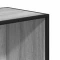 Miniatyrbillede 7 af 10: bogreol 97,5x33x107,5 cm konstrueret træ og metal grå sonoma-eg