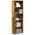 Miniatyrbillede 1 af 9: bogreol 60x30x189 cm konstrueret træ gammelt trælook