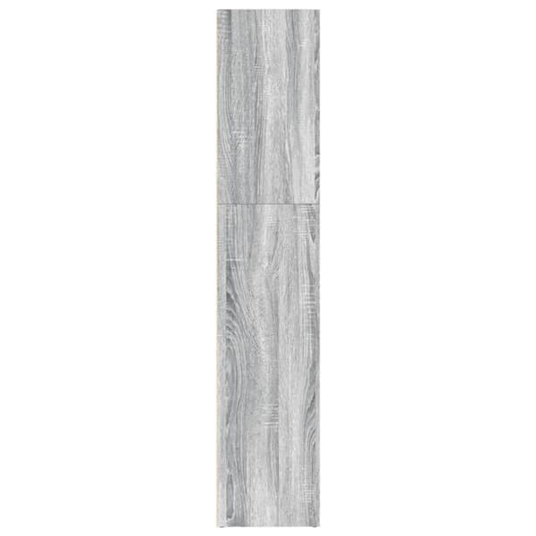 bogreol 80x30x152 cm konstrueret træ grå sonoma-eg