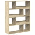 Miniatyrbillede 2 af 10: bogreol 100x33x125,5 cm konstrueret træ sonoma-eg