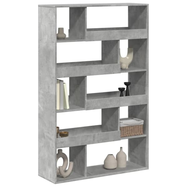 rumdeler 100x33x156,5 cm konstrueret træ betongrå